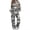 Grey Camo, variant on Glofpot Women's 2 Piece Outfits, Mock Neck Sweatsuits Loungewear Set Long Sleeve Sweatshirt, Wide Leg Sweatpants, Oversized Sweat Sets, Casual Tracksuit, Drawstring Activewear, Grey Camo
