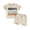 Khaki, variant on Bagilaanoe 2pcs Toddler Baby Boy Girl Shorts Set Short Sleeve Letter Print T Shirt Tops Shorts 6M 12M 18M 24M 3T Kids Casual Summer Clothes