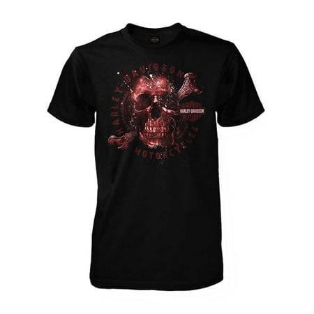 - Harley-Davidson Men's Apparition Skeleton Skull Short Sleeve T-Shirt, Black, Harley Davidson
