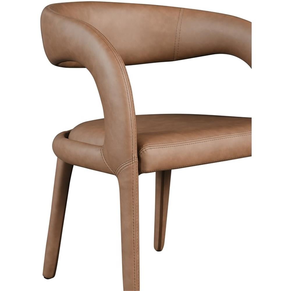 Meridian Furniture Sylvester Brown Vegan Leather Dining Chair