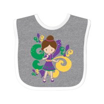 Inktastic Mardi Gras Girl Girls Baby Bib