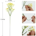 thumbnail image 2 of 20 pcs Baby Breath Flowers Yellow Gypsophila Bouquets, Real Touch Yellow Fake Flowers UV Resistant Fake Yellow Flowers for Wedding Party Home Decoration, 2 of 5