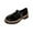 Black, variant on Xfvqtps Womens Mary Jane Shoes T-Strap Flat Shoes Glossy Surface Round Toe Casual Slip on Shoes with Buckle Vintage Style Comfortable Walking Shoes Faux Leather Loafers Black