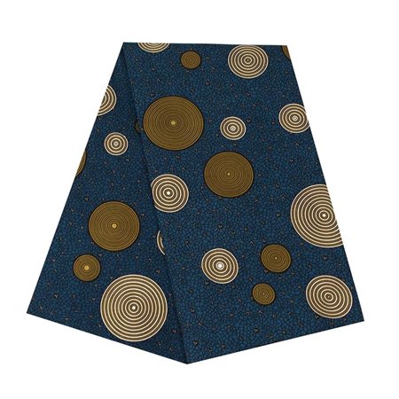 VeritableWax 6 Yards Ankara African Fabric Wax Print Polyester Fabric Textile Material Ten brightly colored fabrics for Sewing Craft DIY Party Dress