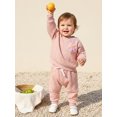 thumbnail image 6 of Caoirhny Baby Girls 2 Piece Outfits Creative Flower Embroidery Long Sleeve Crew Neck Tops and Elastic Waist Pants Set, 6 of 9