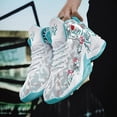 thumbnail image 3 of Kids Basketball Shoes High Top Youth Fashion Sneakers Girls Casual Sports Basketball Shoes Breathable Comfortable Boys Sneakers for Big Kids, 3 of 7