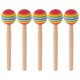 thumbnail image 1 of 5 baquetas de madera con forma de piruleta para percusión, juguete de percusión manual con mangos de madera para niños y adultos, 1 of 8