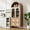 Nautral, variant on SLSY 71-inch Tall Arched Kitchen Locker with Glass Doors, Vintage Wooden Arched Cabinet, Luxurious Arched Bookshelf, 4 Shelves and 2 Drawers, Suitable for Kitchens, Dining Rooms, and Living Rooms .
