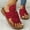 Red, variant on Itsun Womens Slippers,Summer Comfortable Flat Slippers Women Wear Casual Beach Sandals Brown