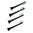 thumbnail image 2 of Cabezal de cepillo de dientes eléctrico Universal, cabezal de repuesto de cepillo de dientes negro para Soocare X3, 4 Uds., 2 of 8