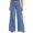 Sky Blue, variant on Jeans for Women Vintage Stretchy Straight Leg Wide Leg Front Seam Jeans Women Baggy Soft Comfort Raw Hem Flare Denim Pants with Pockets,Blue,L