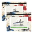 thumbnail image 2 of 2Pcs A4 Document Pouch Set 3 Ring Binder Pencil Pouch Clear Window Pencil Case for Binder for Home, Office Blue and Red Flowers, 2 of 7
