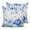 Classic Blue, Navy, Cream, Soft White, variant on Blue Thanksgiving Throw Pillows 16x16 Set of 2, Retro Fall Pumpkin Eucalyptus Maple Leaf Waterproof Outdoor Pillow Covers with Insert, Decorative Pillowcase Cushion for Couch, Sofa, Bed, Patio