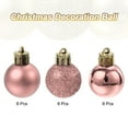 thumbnail image 3 of 24Pcs 1.1" Bolas de Navidad Adornos Conjunto de Bolas Colgantes para Árbol de Navidad Decoración (Caroma Oro Rosa), 3 of 7
