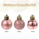 thumbnail image 3 of 24Pcs 1.1" Bolas de Navidad Adornos Conjunto de Bolas Colgantes para Árbol de Navidad Decoración (Caroma Oro Rosa), 3 of 7