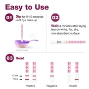 Easy@Home 100 Pregnancy (hCG) Urine Test Strips Kit - 20 HCG Ct with Premom APP Support