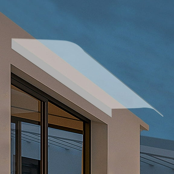 Miumaeov Awning Canopy Clear Rain Shelter Thicken UV Protection Cover For Front Door Window Porch Patio Roof