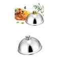 thumbnail image 1 of 2 Uds., Acero Inoxidable, de para Asar, Ahumador, Sabor, Parrilla, Cubierta de Alimentos, Pequeña, 1 of 9
