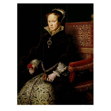 Queen Mary I Tudor of England or Bloody Mary, 1516-58 Print Wall Art By Antonis