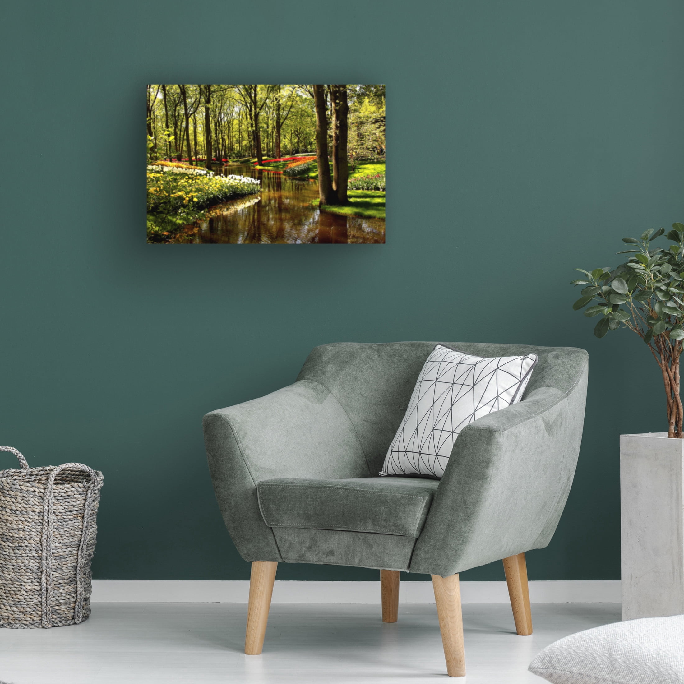 Canvas Wall Art - DANE 'Keukenhof Gardens 2' Wall Art for Living Room, Bedroom, or Office Décor by Trademark Fine Art - 19 x 12 Inches