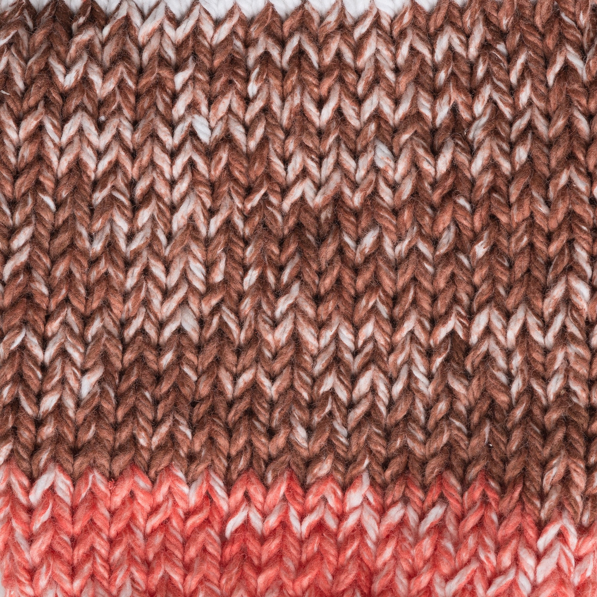 Lily Sugar and Cream Cotton Yarn, Natural Stripes, 285 Foot