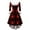 Black, variant on Women's Vintage Christmas Printed Midi Dress - Casual Cocktail Party Festive Wear, Black, L