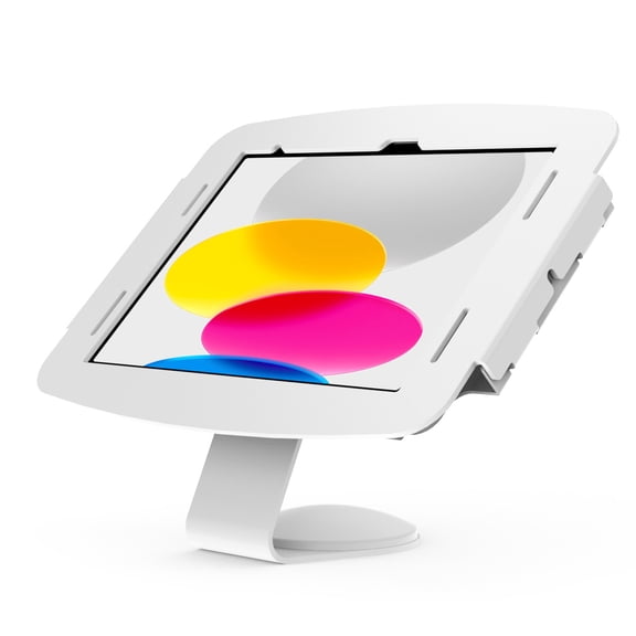 iPad 10th-11th (A16) Gen Space Enclosure Core Counter Stand or Wall Mount White