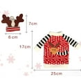 thumbnail image 3 of Gymnture christmas 2Pcs Christmas Wine Bottle Cover Sweater Hat Shaped Wine Bottle Decoration Bottle Protective Cover, 3 of 10