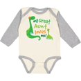thumbnail image 3 of Inktastic My Great Aunt Loves Me Boys Long Sleeve Baby Bodysuit, 3 of 5