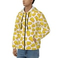 thumbnail image 3 of Naloa Cheese Men’s Hoodies, Zip up Hoodie, Sweatshirts,Hoodies for Men Sizes S-3XL-Small, 3 of 5