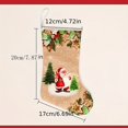 thumbnail image 3 of 1pc Printed Pattern Christmas Ornament Pendant For Christmas Stocking Gift Bag Christmas Tree Gnome Gift Socks Pendant (9.05"x18.5"), Scene Decor, Holiday Accessory, Birthday Party Supplies, 3 of 4