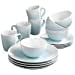 thumbnail image 2 of American Atelier 6692-16-RB Oasis Dinnerware Set (16 Piece), Mint/White, 2 of 3