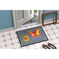 thumbnail image 4 of Gerber Daisy and Buttefly Door Mat Doormat, 4 of 4