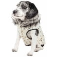 thumbnail image 2 of Pet Life ® Luxe 'Gilded Rawffled' Gold-Plated Designer Fur Dog Coat, 2 of 7