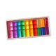 thumbnail image 5 of Bloques de construcción para aprender colores, cubos arcoíris suaves, juego de bloques de construcción apilables B, 5 of 9