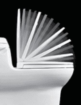 Centoco 1700SC-416 Elongated Plastic Toilet Seat with Safety Close, Biscuit