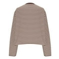 thumbnail image 5 of Neewe Women Oversized Striped Crewneck Tops Long Sleeve Color Block Lightweight Pullover Tops Casual Loose Workout Shirt, 5 of 8