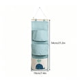 thumbnail image 3 of Hanging Pocket Organizer, Wall Mount Storage Bag, Foldable Door Caddy, Durable Tear Proof Fabric and Sturdy Hanging Rope for Dorm Rooms, Bathroom Walls, and Bedroom Closets., 3 of 7