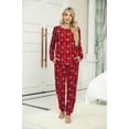 thumbnail image 3 of MINTREUS Womens Pajama Set Long Sleeve Sleepwear Nightwear Soft Pjs Lounge Sets With Pockets, 3 of 6