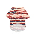 thumbnail image 4 of Independence Day Dog Shirt, Breathable Lightweight Pet Tee, American Flag Print Dog Clothes, Patriotic Dog Outfit for Summer (Watermelon Red,3XL), 4 of 8