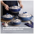 thumbnail image 4 of Japanese Donabe Clay Pot Casserole, Traditional Ceramic Family Hot Pot Cookware for Stew Soup Round Casserole, Stockpot Soup Pot for Steaming Heat-Insulating, 4 of 7