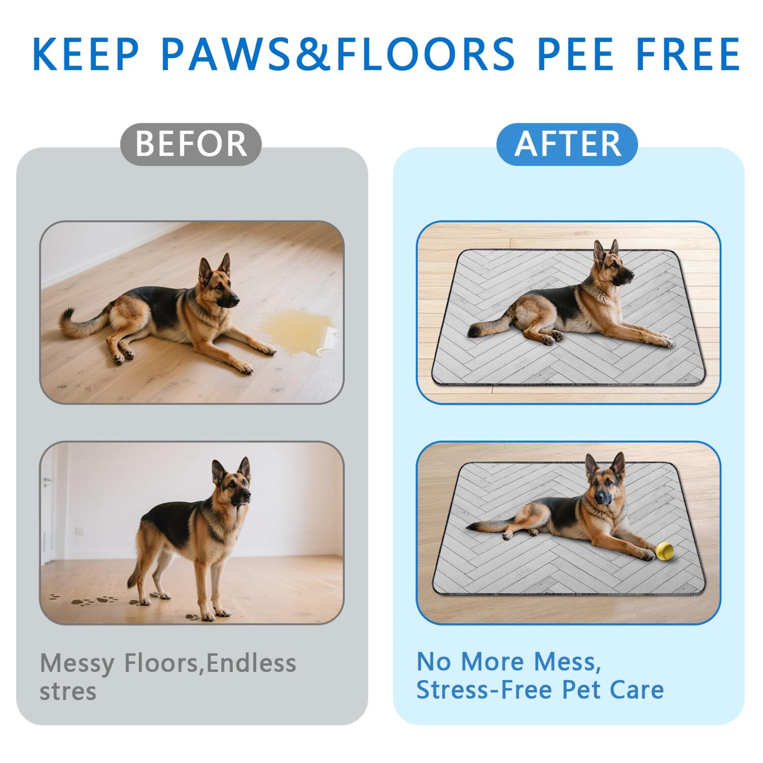 Textured Design Washable Pee Pads for Dogs, 48"x48" Stylish Leopard Print Reusable Potty Pad, Non-Slip Kennel Liner for Floors.(Texture/leopard /Geometry, 24" x35" )