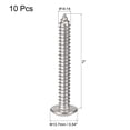 thumbnail image 2 of Unique Bargains #14 x 2' 304 Stainless Steel Phillips Head Self Tapping Screws 10 Pack, 2 of 4