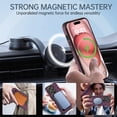 thumbnail image 5 of Ancove for iPhone 11 Pro Magnetic Case,[Compatible with Mag Safe],Shockproof Business PU Leather Ultra Slim Thin Case Cover with Built-in Kickstand for iPhone 11 Pro,Winered, 5 of 7