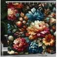 thumbnail image 3 of Ambesonne Floral Shower Curtain, Springtime Flowery Garden, 69"Wx70"L, Marigold Reseda Green, 3 of 4