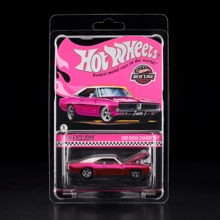 のらくろHot Wheels 1969 Dodge Charger Hot Wheels RLC Pink 1969 Dodge Charger R/T - Walmart.com