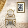 thumbnail image 3 of Goebel, Wilhelm 22x32 Gold Ornate Wood Framed with Double Matting Museum Art Print Titled - Winter Watch - Great Horned Owl, 3 of 4