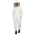 thumbnail image 4 of Beeattire Airmesh Beekeeper Suit Single Layer Ventilated Bee Suit Airy Bee Suits for Men and Women Vented Bee Suit Metal Zippers White Beekeeping Suit Round Hood with Gloves (6XL), 4 of 5