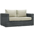 thumbnail image 2 of Modway Summon Outdoor Patio Sunbrella® Loveseat in Canvas Antique Beige, 2 of 5
