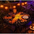 thumbnail image 5 of Round Fitted Tablecloth with Elastic Edge Design Table Cover Waterproof Table Cloth Stain-Resistant for 35-47" Round Table for Dining, Picnic, Party, Decor, Outdoor, Halloween, 5 of 7